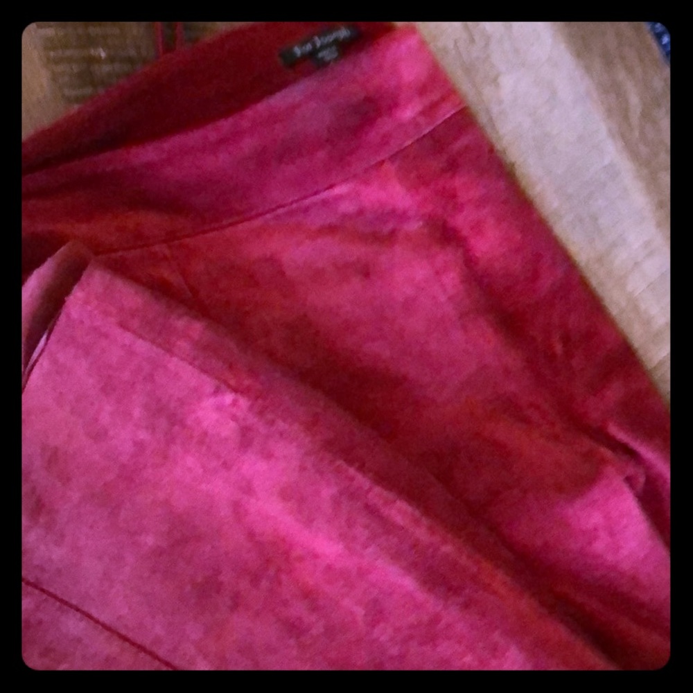 Suede lined For Joseph high waisted side zip